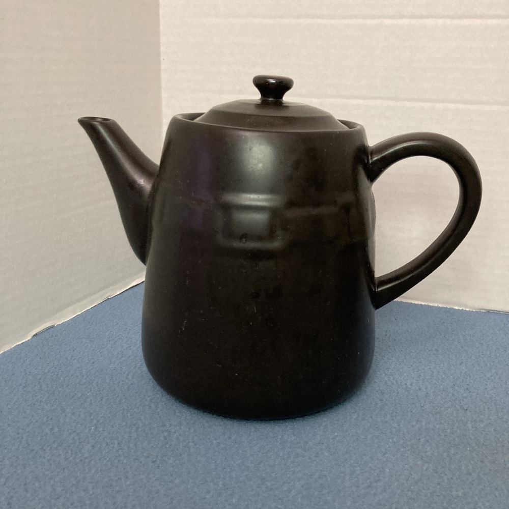 Longaberger Flameware Woven Traditions Chocolate Tea (Coffee/Water) Kettle w/Lid